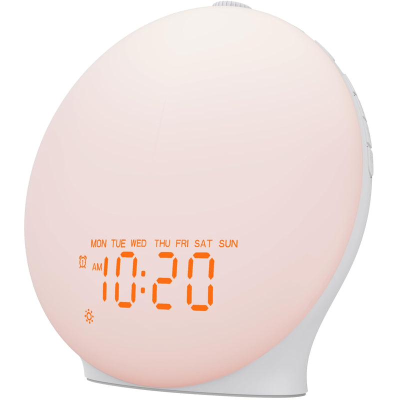 White Noise Sound Machine with 25 Soothing Sounds, 17 Night Lights, 5W Bluetooth Speaker, SleepTimer, Wake Up Light Sunrise Alarm Clock for Bedrooms, Ideal Gift for Baby, Kids, Adults, Seniors