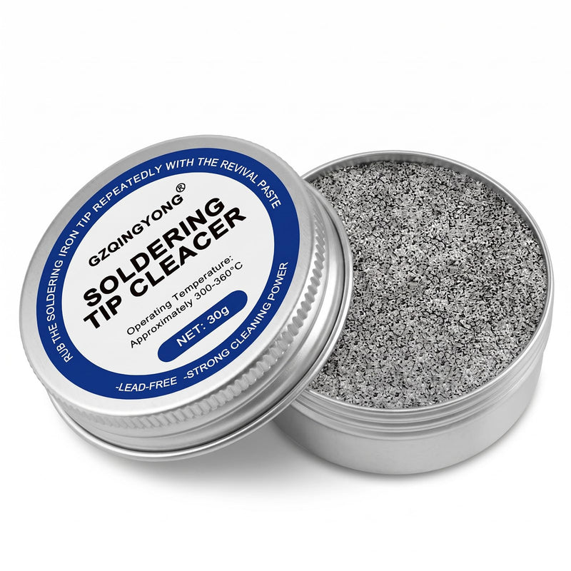 30 g Soldering Tip Cleaner, Soldering Tips Reactivator Lead-Free Tin for Reactivating Oxidised Soldering Tips, Gently Removes Even Strong Oxide Layers, Soldering Tip Cleaner Tip Tinner Cleaner | Gently removes even strong oxide layers, soldering tip cl...