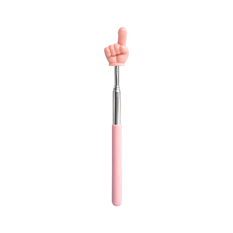 Retractable Classroom Pointer, Pink Teacher Pointer Finger, Pointer Classroom Supplies for Elementary School Teachers, Kindergarten Teachers, Office Presentation Training