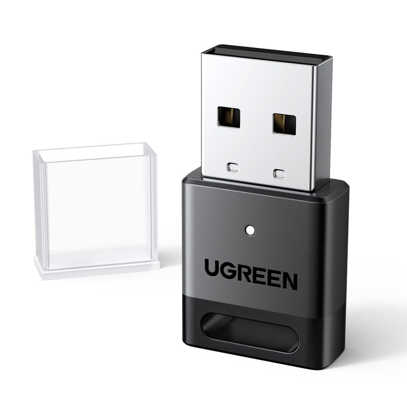 UGREEN USB Bluetooth Adapter for PC Bluetooth 5.4 Dongle Receiver EDR & BLE, Plug & Play Supports Windows 11/10/8.1, for Desktop, Laptop, Headphone,Keyboard,Mouse, Speakers,Printer