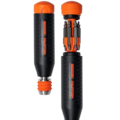 MEGAPRO® 14-in-1 MegaLOK™ Multi-Bit Screwdriver | Quick-change Chuck | ANSI Compatible bits can be used in your impact driver |