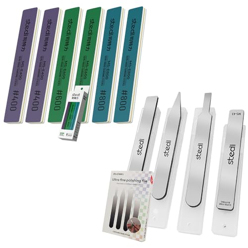 stedi Sanding Sticks 6PCS + 4PCS Glass Files #10000 Grit