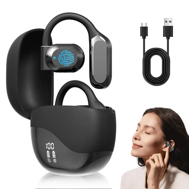 Translation Earbuds, Ai Language Translator Earbuds Real-Time,3-in-1 Language Translation Earbuds,Translator Earphone with 144 Languages for Travel Business Learning (Black) Black