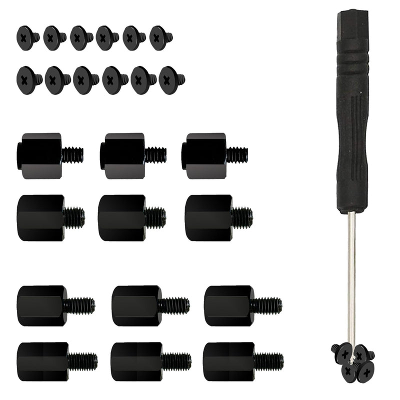 M.2 SSD ScrewsKit, Nvme Screws Suitable for ASUS MSI Gigabyte NGFF Motherboard，m.2 SSD Motherboard Screws (Black)
