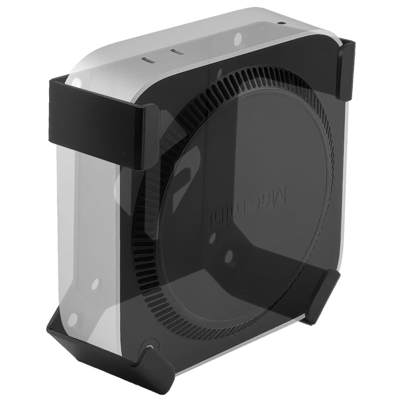 IFCASE Mac mini M4 Pro Mount, Behind Monitor, Under Desk, Wall Mount Stand for Mac mini M4/M4 Pro 2024 Compatible VESA Holder with Anti-Scratch Pad (Black) Black 1 Pack