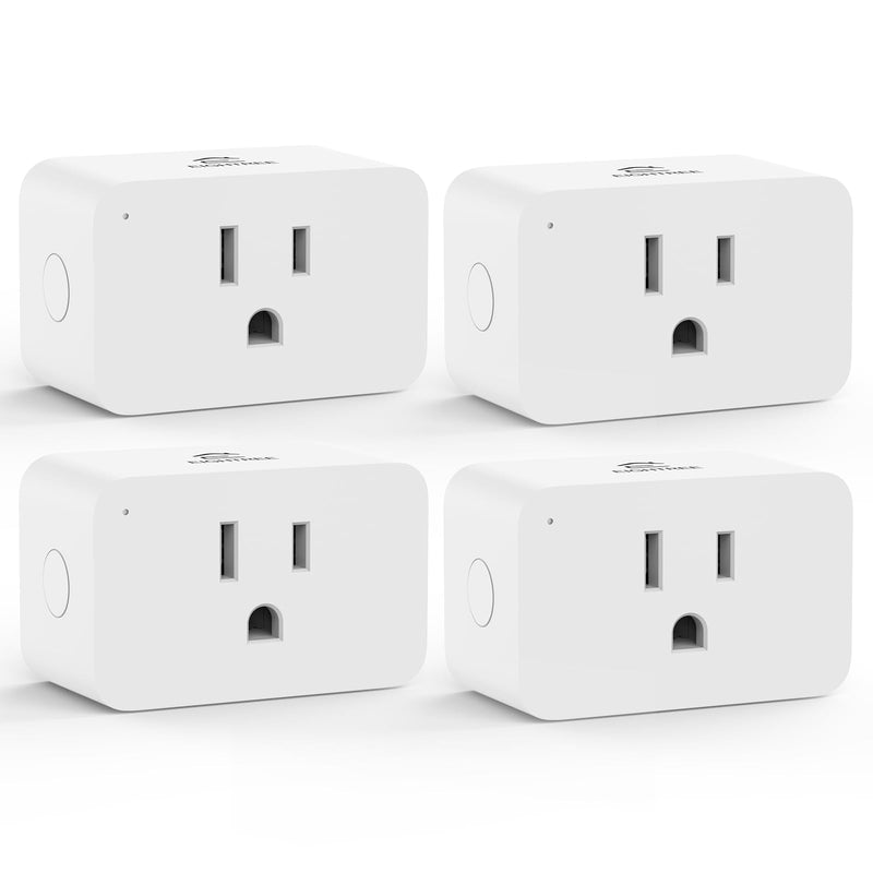 EIGHTREE Zigbee Smart Plug 15A, Energy Monitoring, 𝗭𝗶𝗴𝗯𝗲𝗲 𝗛𝘂𝗯 Required, ETL Certified, Smart Plugs that Compatible with Alexa & Home Assistant & SmartThings, 4 Packs 4 Pack