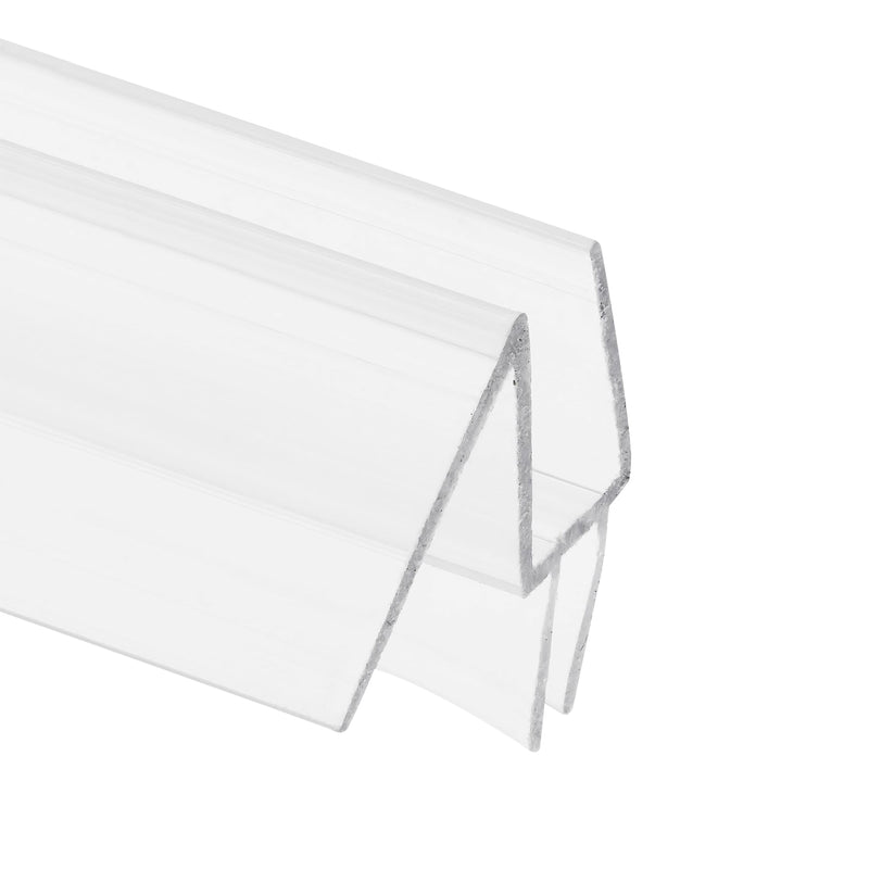 Prime-Line M 6256 Frameless Shower Door Bottom Seal for 1/4 in. Thick Glass Doors, Dual Flap and 45 Degree Drip Guard, 36 in., Clear Vinyl (Single Pack) 1/4 Inch