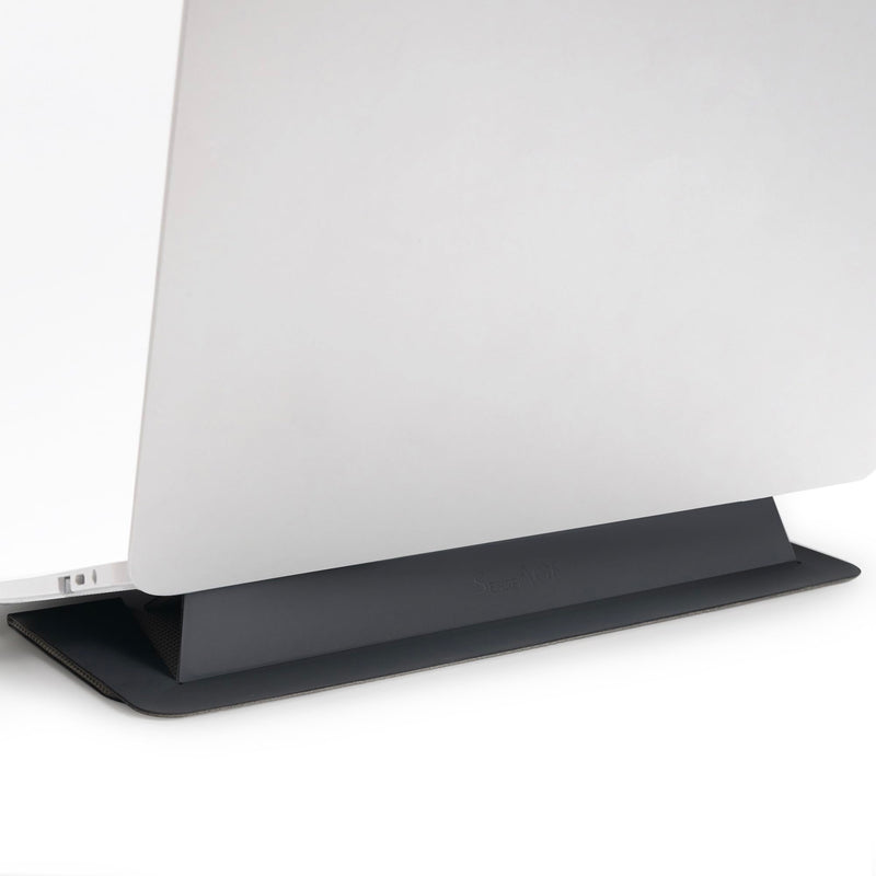 SenseAGE Laptop Stand for Desk, Office, Ergonomic Notebook Stand, Foldable & Portable Travel FlatStand, Lightweight, Anti-Slip, Compatible with MacBook Air, Pro, and Up to 15.4" Laptops (Charcoal) Charcoal Frost