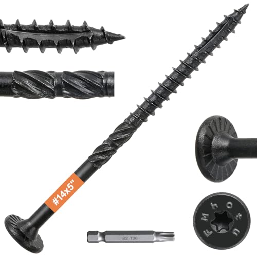 #14 x 5 Wood Structural Lag Screws #14 x 5" Black 54