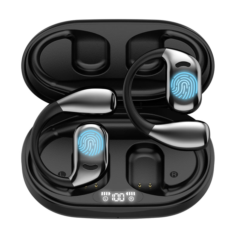 AI Language Translator Earbuds, OWS Real-Time 3-in-1 Translation Earbuds 144 Languages & Accents, Translation Device for Travel Business Learning, Black