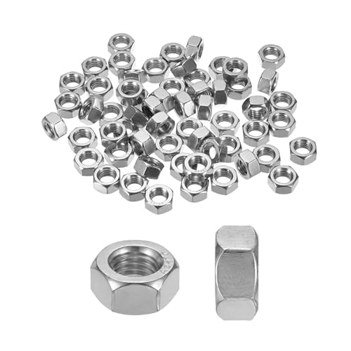 M METERXITY 100-Pack Metric Hex Nuts M12 x 1.75mm Thread Stainless Steel Hexagon Nut Hex Nut Metric Nuts for Machinery/Automotive/Repair/Industrial