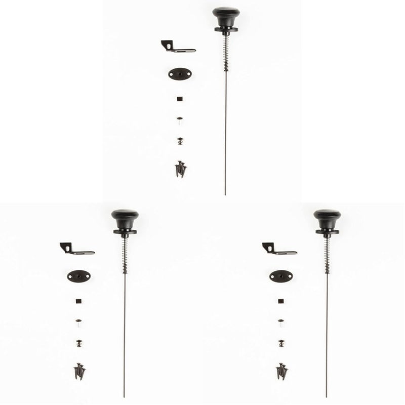 National Hardware N109-070 Gate Latch Cable Pull, Black (Pack of 3) 40" (Pack of 3)