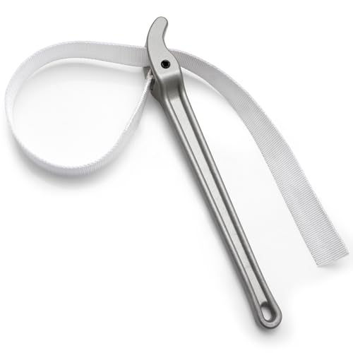 Lasnten 16 Inch Oil Filter Strap Wrench for Plumbing Adjustable Pipe Wrench