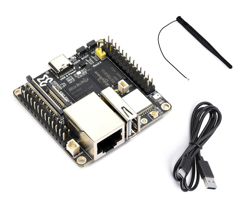 Luckfox Pico Ultra RV1106G2 Linux Micro Development Board, Integrates ARM Cortex-A7/RISC-V MCU/NPU/ISP Processors, 8GB eMMC, 128MB DDR3L, 0.5TOPS NPU, with Wire-Less (Board Only)