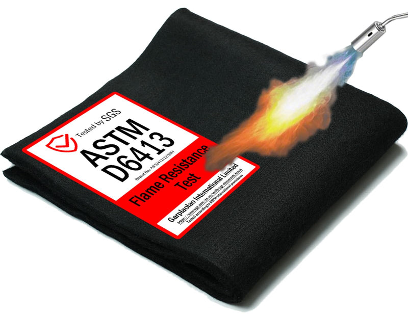 40x40 Inch Fireproof Welding Blanket Pad, Carbon Felt Wick & Flame Retardant Fabric, 5mm Thick Fireproof Heat Resistant Mat, Up to 3000°F for Soldering, Firepit, Grill, Smoker & Plumbing 40x40"1 PCS
