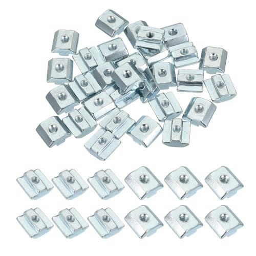 PATIKIL M5 Sliding T Nuts, 30 Pcs Hammer Head Fastener Nut Thread T Slide Drop in Nuts for European Standard 4040 Series 8 mm T-Slot Aluminum Extrusion Profile