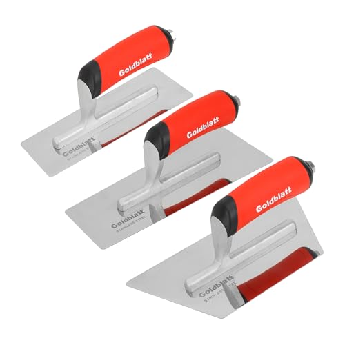 Goldblatt 3 Pieces Venetian Plaster Trowel Set, Drywall Tools for Finishing