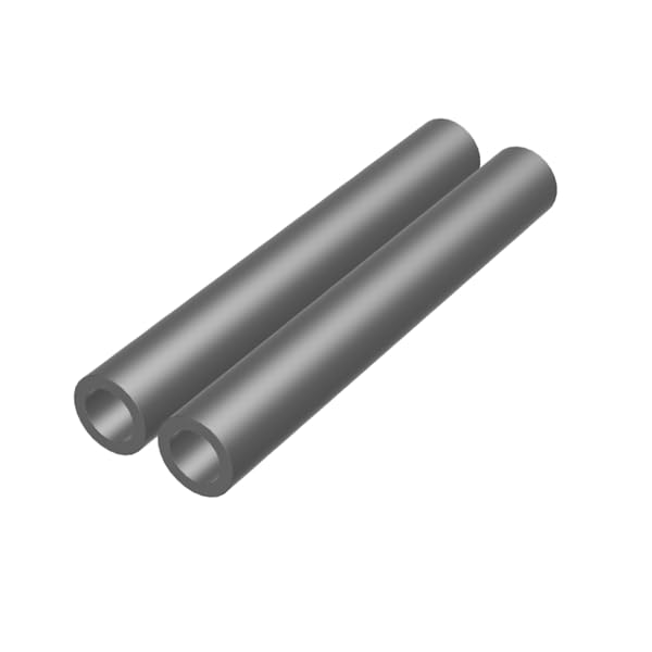 1-1/8" OD x 3/4" ID x 8" Long Steel Tube/Spacer (2 Pack) Metal Spacers Online Seamless Round Spacers, Steel Tubing for DIY, Cutting, Welding, Fabrication & Repairs Fits Screws, Bolts 3/4” or M18/19 2