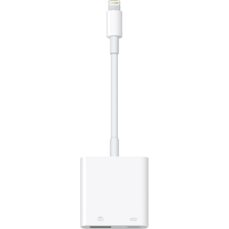 [Apple MFi Certified] Lightning to USB Camera Adapter with Charging Port for iPhone, USB3 Female OTG Adapter Compatible with iPhone/iPad Card, Readers, USB Flash Drives, Keyboards, Mice 1 White