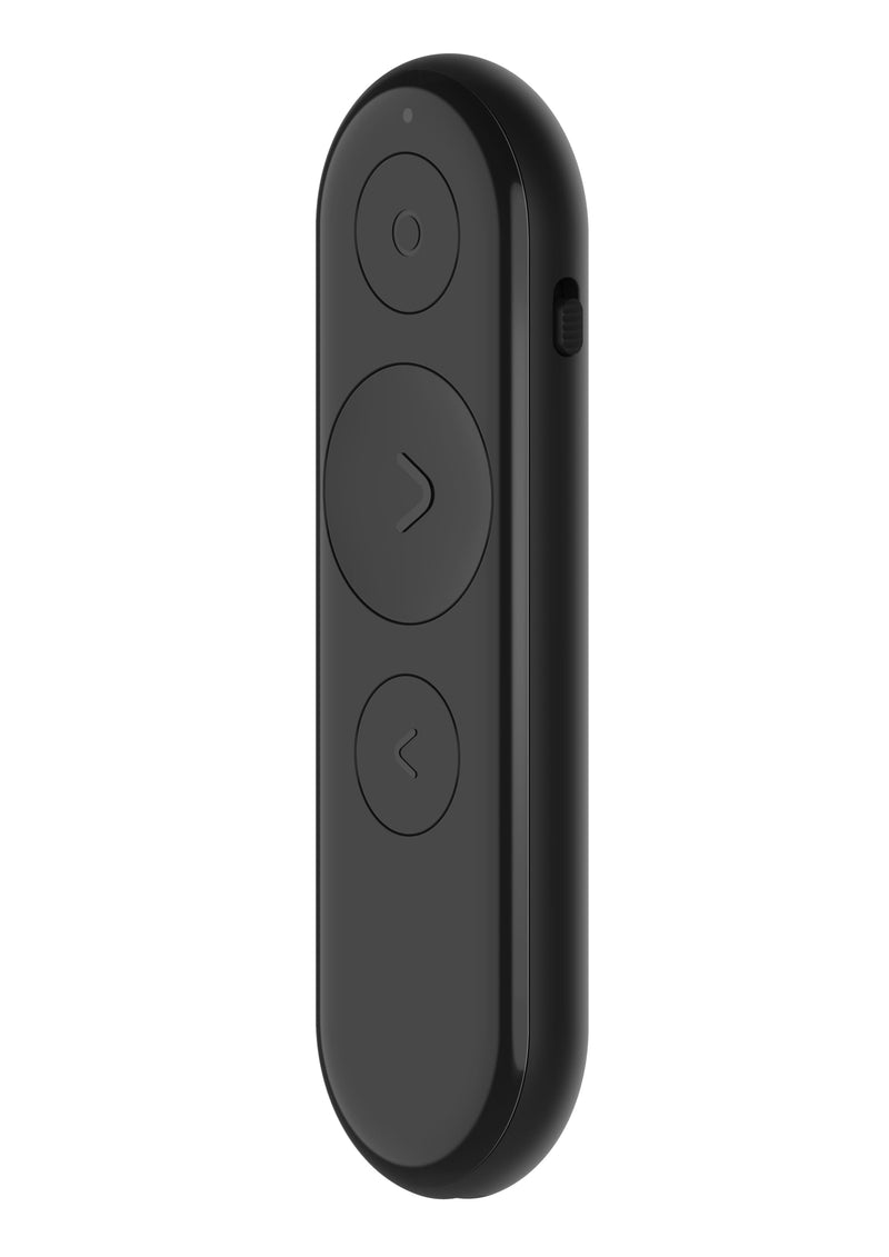 Lenovo Portable Rechargeable Presentation Remote, Wireless, Bluetooth, Digital Pointer, Lightweight, 30M Range, Black