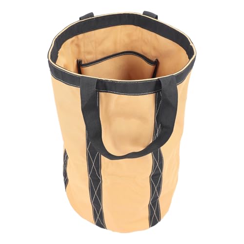 Luqeeg Tool Bucket Bag, Heavy Duty Tool Organizer, Portable Electrician Storage Organizer, 30kg Capacity Oxford Fabric 50 X 30cm for Garden Construction Carpenter Electrician