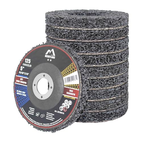 Merryland 10 Pack Strip Disc 5 inch Paint Rust Remover Disc Black Black 10PCS