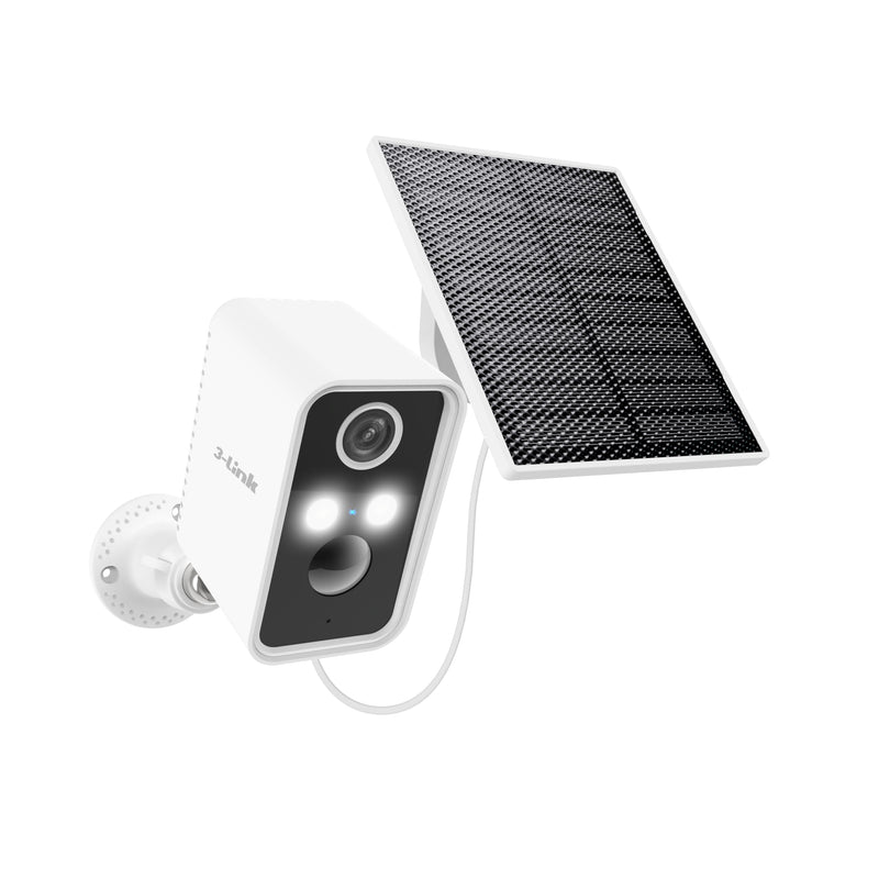 Solar Camera Outdoor Wireless, Home Security Outdoor Camera Wireless Wi-Fi with Solar Panel, Night Vision, Motion Detection, Siren, Only 2.4G WiFi