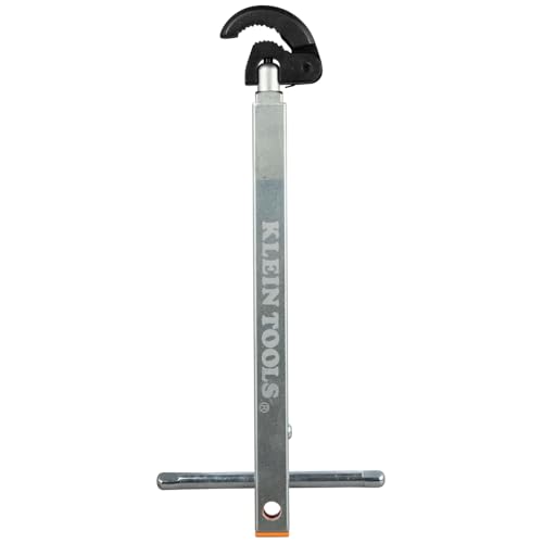 Klein Tools 68232 Telescoping Basin Wrench, Adjustable 10-17-Inch Plumbing Wrench with 1-1/4-Inch Jaw Capacity, Ideal for Hard to Reach Spaces