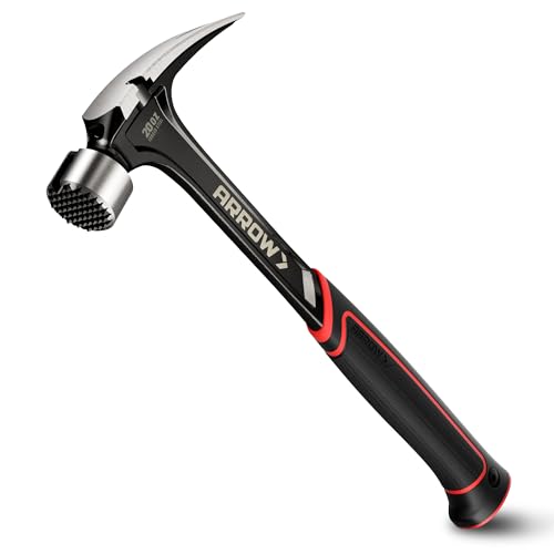 ARROW 20 oz Straight Claw Hammer, Rip Claw Hammer 20oz