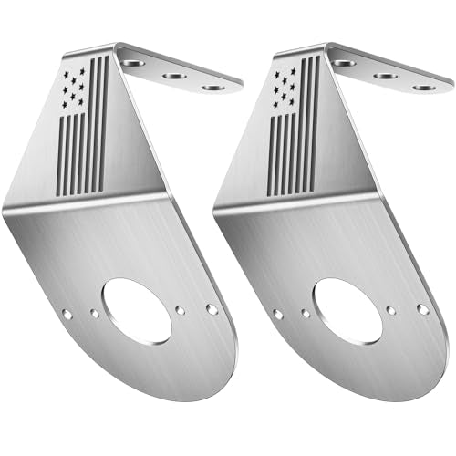 HOCHO Watermelon Light Bracket, Watermelon Mirror Turn Signal Bracket, Stainless Steel Turn Signal Light Mounting Plate-2 Pcs Mounting Plate Holder Only Bracket 1