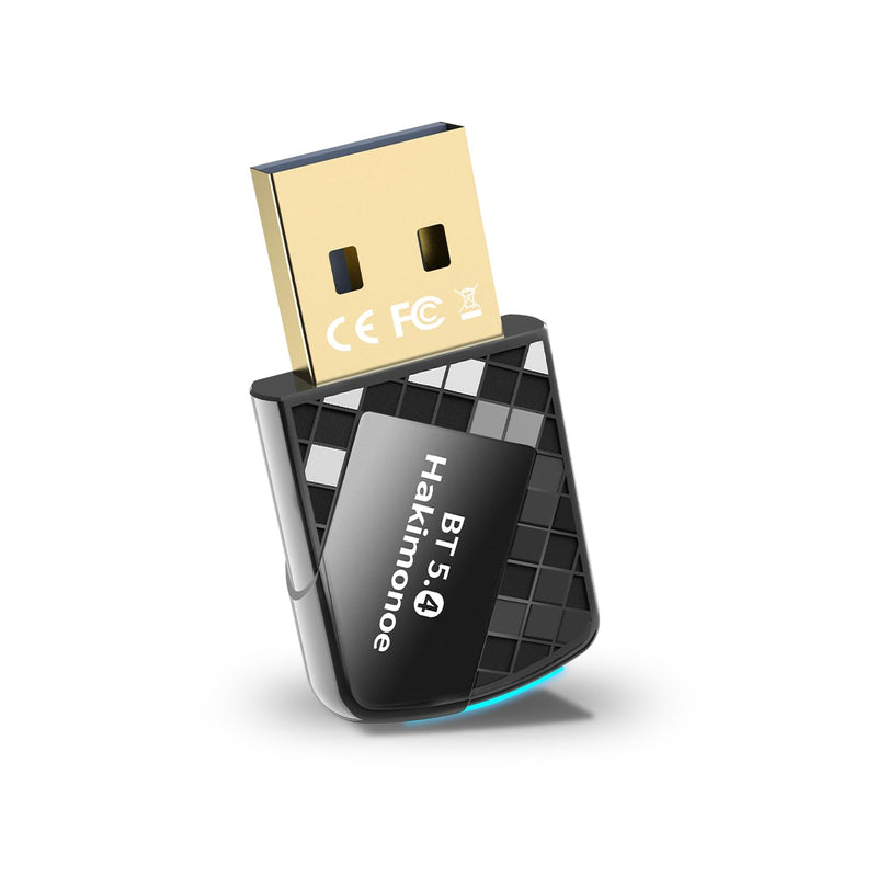 USB Bluetooth 5.4 Adapter Dongle for PC, Plug n Play for Laptop Desktop Windows 11 10 8.1, Wireless Multiple Connection Bluetooth Headphone Headset Speaker Keyboard Mouse Printer Controller