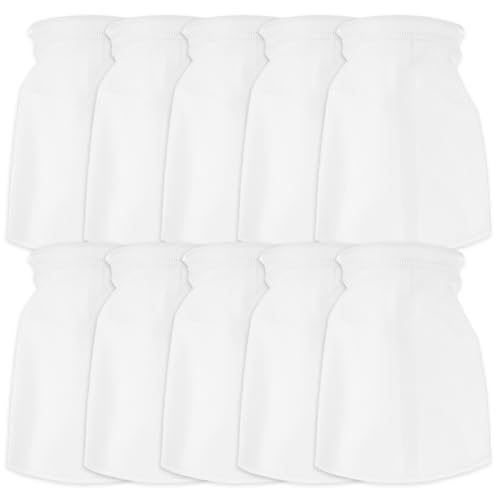 10 Pack Filter Bags 7 Inch Filter Sock, Filter Socks 7 Inch 12 Inch Long 200 Micron Felt Filter Sock, Felt Filter Sock for Aquarium, Industry, Chemical, Water Liquid Filter Bags