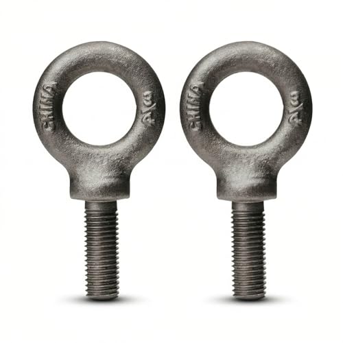 2 Pcs Lifting Shoulder Eye Bolts 3/4", Heavy Duty Eye Bolts with Lifting Shoulder, Eyebolts, Rigging Hardware and Fittings, Machinery Lifting Rings, Concrete and Metric Sizes, Rigging Accessories 2