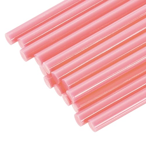 uxcell 24Pcs Mini Hot Glue Sticks 0.28" Dia x 3.94" Long Pink 0.28" Dia x 3.94"