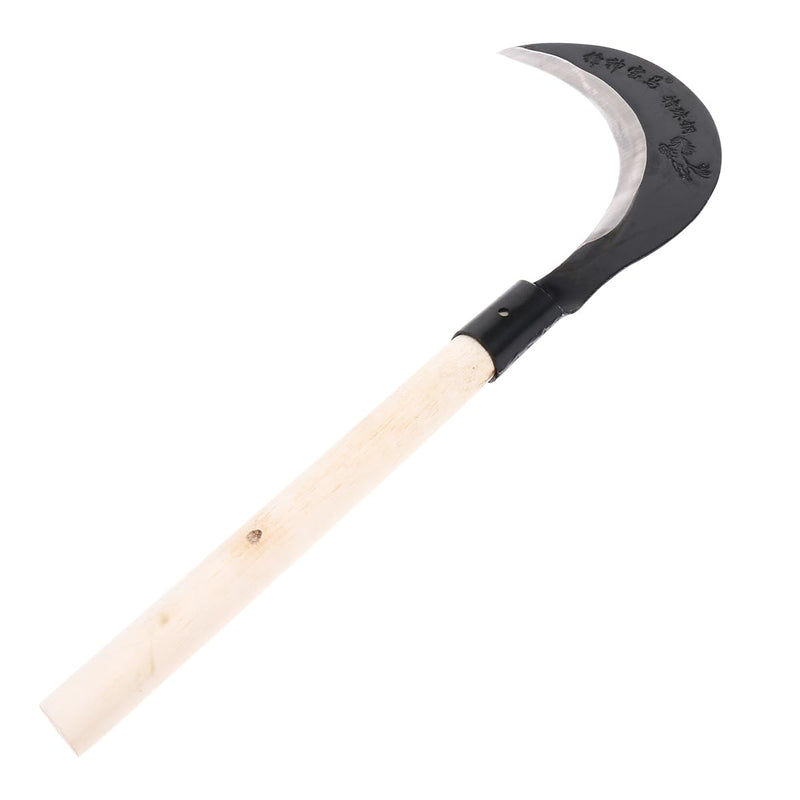 Yardwe Gardening Grass Manganese Steel Long Handle Weeding Tool for Easy Cultivation Sharp and Durable Hand Scythe with Comfortable Grip for Weeding