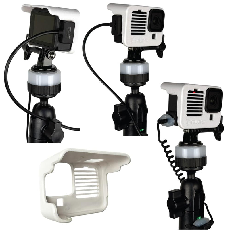 YOLOtek Veteran Owned - Sun Shade for GoPro Hero 13, 12, 11, 10 & 9 - (Not 3D Printed) Designed to Block The Sun & Prevent External Overheating for Outdoor Filming/Streaming New Design