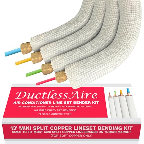 Ductless HVAC 4 Piece Air Conditioner - Line Set Kit 1/4-5 / 8in (13ft)