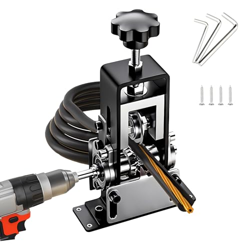 Manual Wire Stripper Machine for Power Drill Copper Wire Peeler Machine Gauge Wire 0.1"-1" Hand Crank Wire Stripping Machine Tool for Scrap Copper Recycling