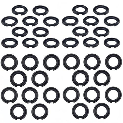 20+20 Sets 1/2" & 3/8" Impact Retaining Ring Clip Impact Friction Ring with O-Ring Fits Mmilwwaukiiii Type Impact Wrenchs, Square Drive Socket Retainer Ring