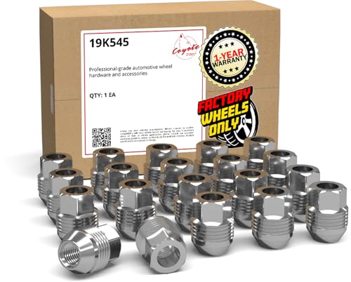 Wheel Accessories Parts 20 pcs M12x1.5 12x1.5 Thread OEM Style Lug Nuts 1.23" Long Chrome 13/16" 21mm Hex Hex Fits Chevrolet Malibu Camaro Corvette ｜ Pontiac Firebird 9599296 ｜ 611-150 ｜ 12337896 20 Pack