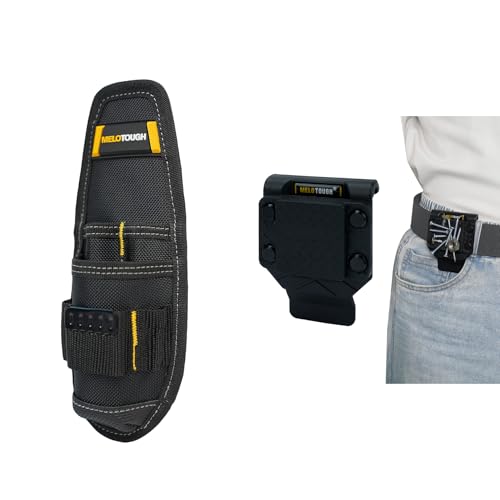 MELOTOUGH Small Tool Holder,Min Work Organizer Tool Pouch and Knife Holder with Snap Clip, Magnetic Tool Holder