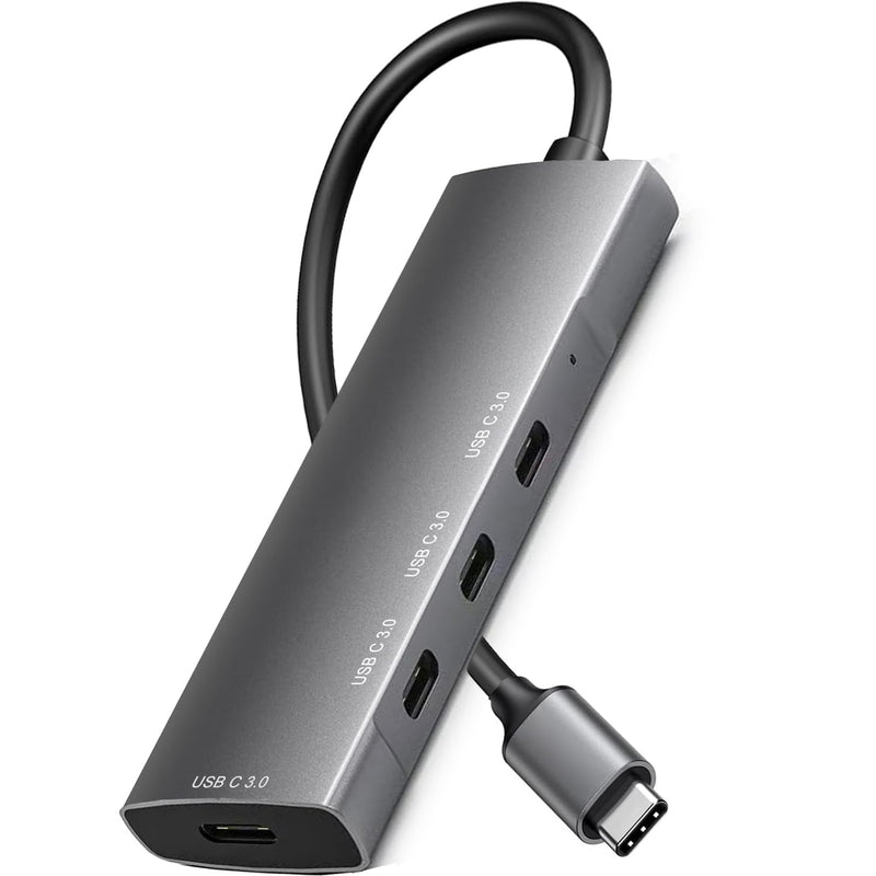 VIENON USB C Hub 5Gbps, Laptop Docking Station with 4 x 5Gbps USB-C Data Ports Comptible for MacBook Pro, iMac, iPad Pro, iPhone 16/15, Galaxy S24, and More