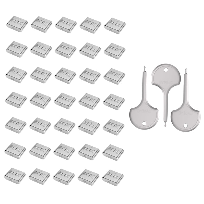 35 PCS USB Type C Anti-Theft Security Lock with 3 Anti-Break Metal Key Physical Containment,Universal Compatibility for All Type-C Devices, Enhanced Data Protection 35+3