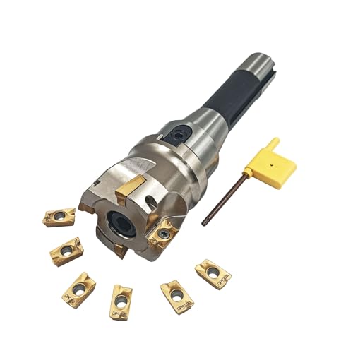 R8 Face Mill Arbor End Mill Shell Cutter APMT1604PDER Milling Inserts Milling holder+cutter+inserts