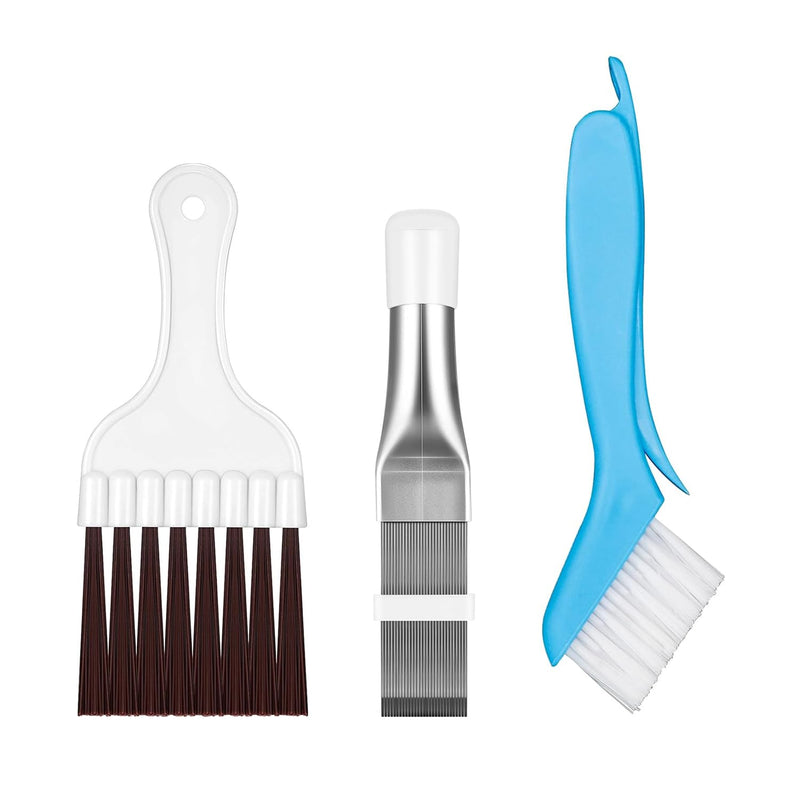 Air Conditioning Condenser Slat Comb, Slat Comb Dryer for Heat Exchanger, Fin Cleaning Brush, Air Conditioning for Cleaning Air Conditioners, Refrigerators, Evaporators Blue, White