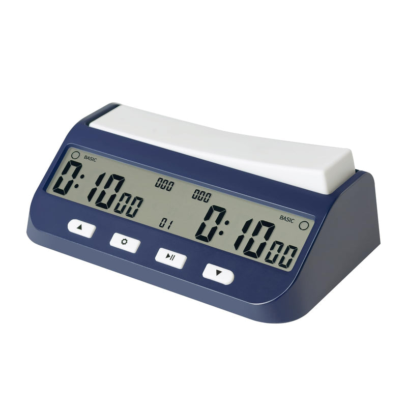 Digital Chess Clock Timer, 5-in-1 Multifunction Portable Competition Specific Chess Timer, Professional Board Game Timer with Bonus & Delay Count Down up ON Off Alarm