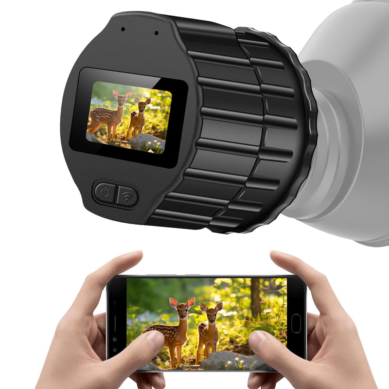 64GB WiFi Telescope Camera Eyepiece: 1.5" Screen & 1080P FHD Recording, Planetary Camera for 28mm-50mm Scopes, Perfect for Astrophotography, Bird Watching 64GB
