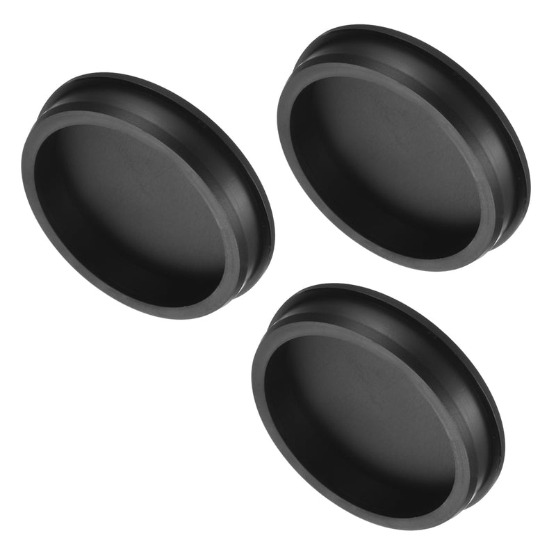 uxcell High Temp Silicone Plug Mount Dia 101.5mm/4 inch t Shaped Rubber Stopper Hole Plugs for Powder Coating Plating Waterproof Plugs Sealing Plugs Black Pack of 3(OD 114.5mm) 101.5x114.5mm