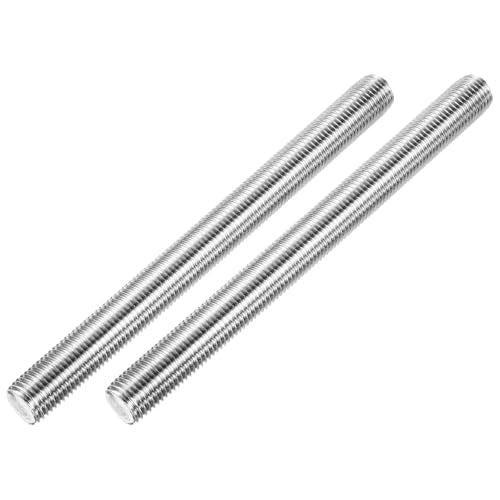 MECCANIXITY Fully Threaded Rod M22 x 250mm 2.5mm Thread Pitch 304 Stainless Steel Right Hand Threaded Rods Bar Studs Long Threaded Screw 2 Pack M22x250mm