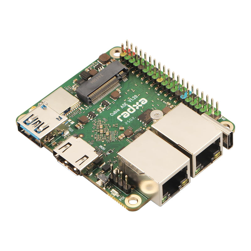 Cubie A5E, 8-core CPU, Dual Gigabit Ethernet Ports,Supporting M.2 2230 NVMe SSD,Single Board Computer Cubie A5E 4GB A527